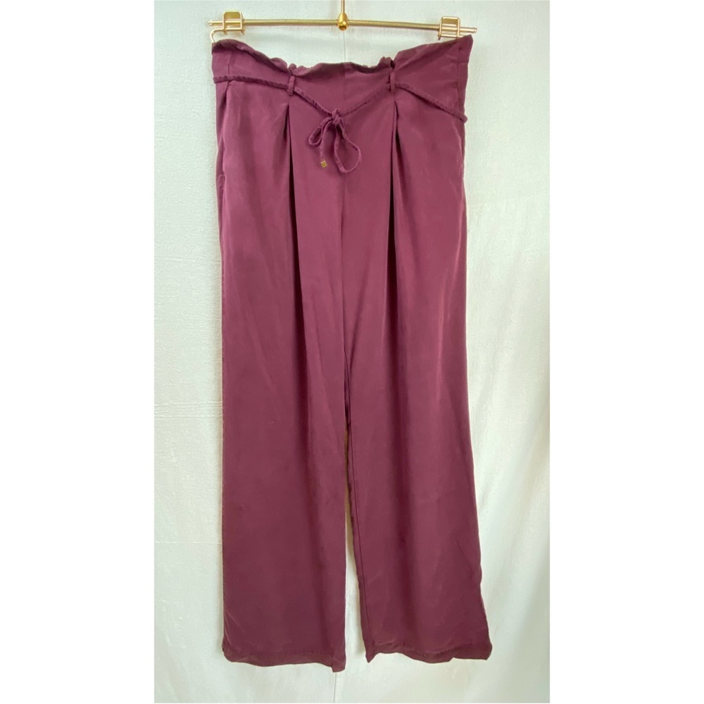 NWOT Young Fabulous & Broke Burgundy Wide Leg Pant